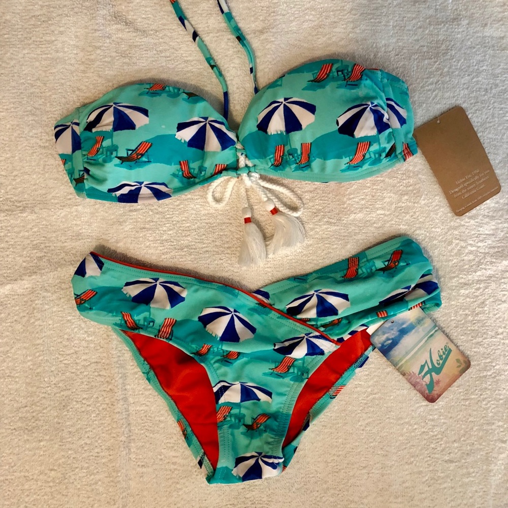 Umbrella Print Bikini Set